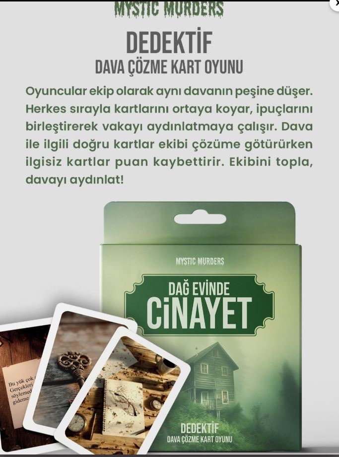 DAĞ EVİNDE CİNAYET KART OYUNU