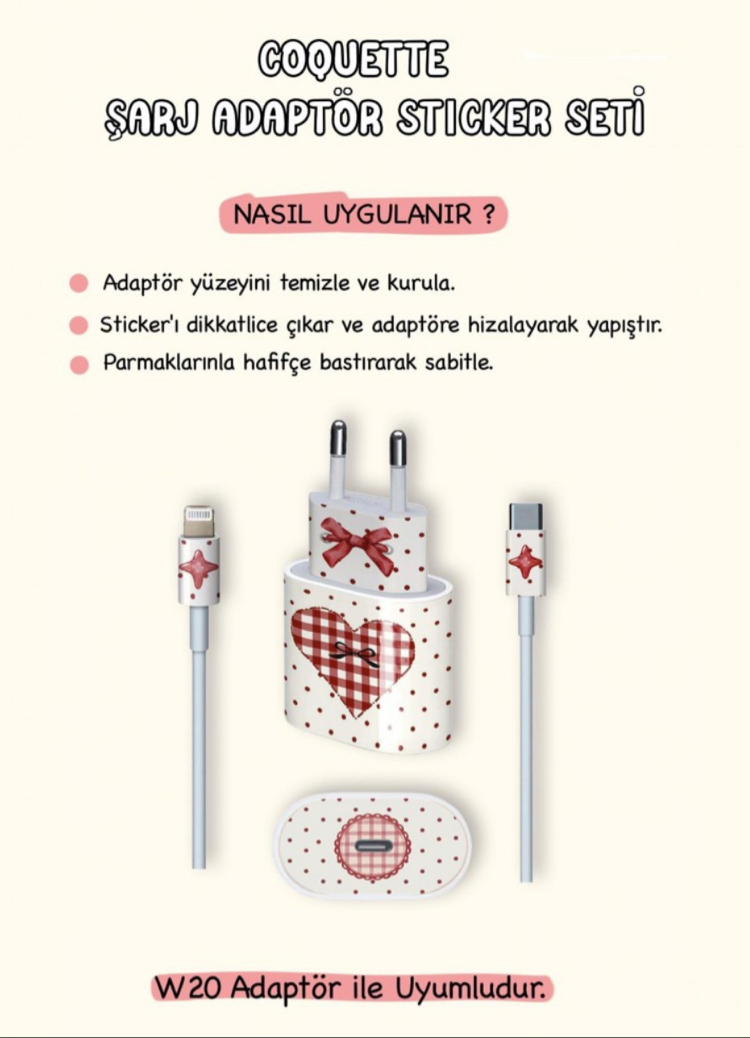 ŞARJ ADAPTÖR STİCKER