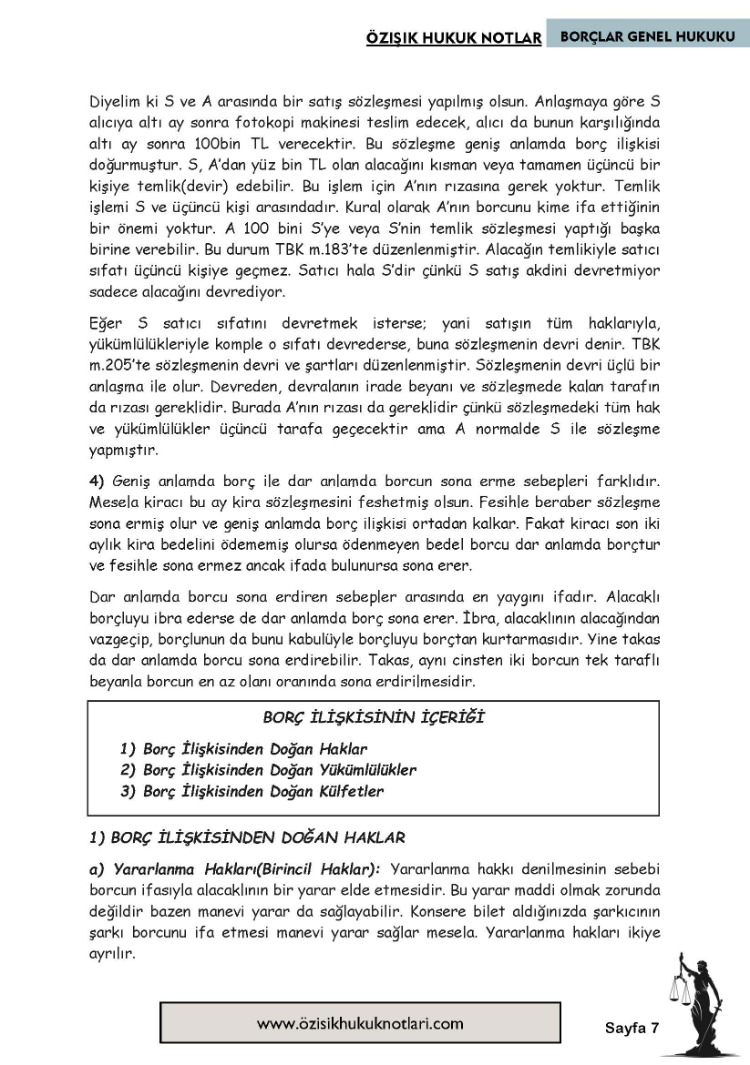 BORÇLAR (GENEL) HUKUKU-GÜZ.DÖNEMİ.VİZE.(B).CLASS