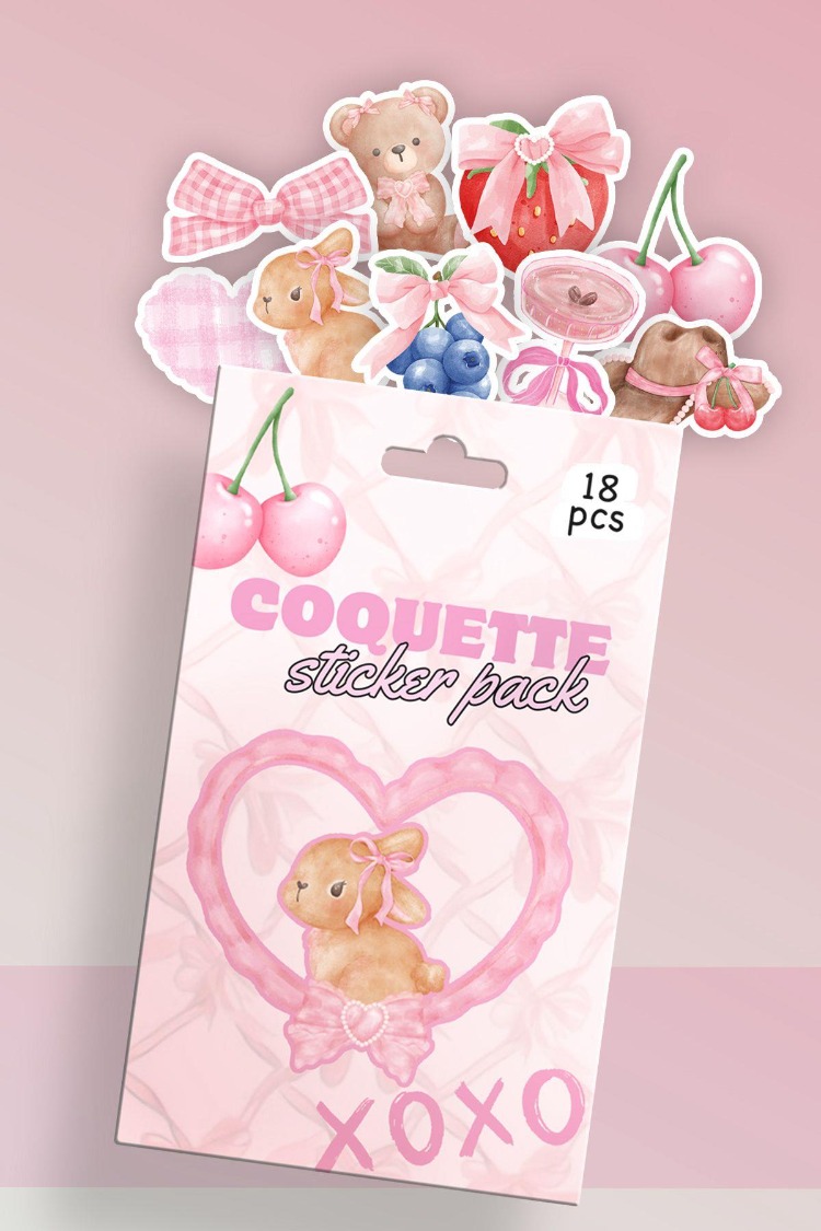 COQUETTE 18'Lİ STİCKER