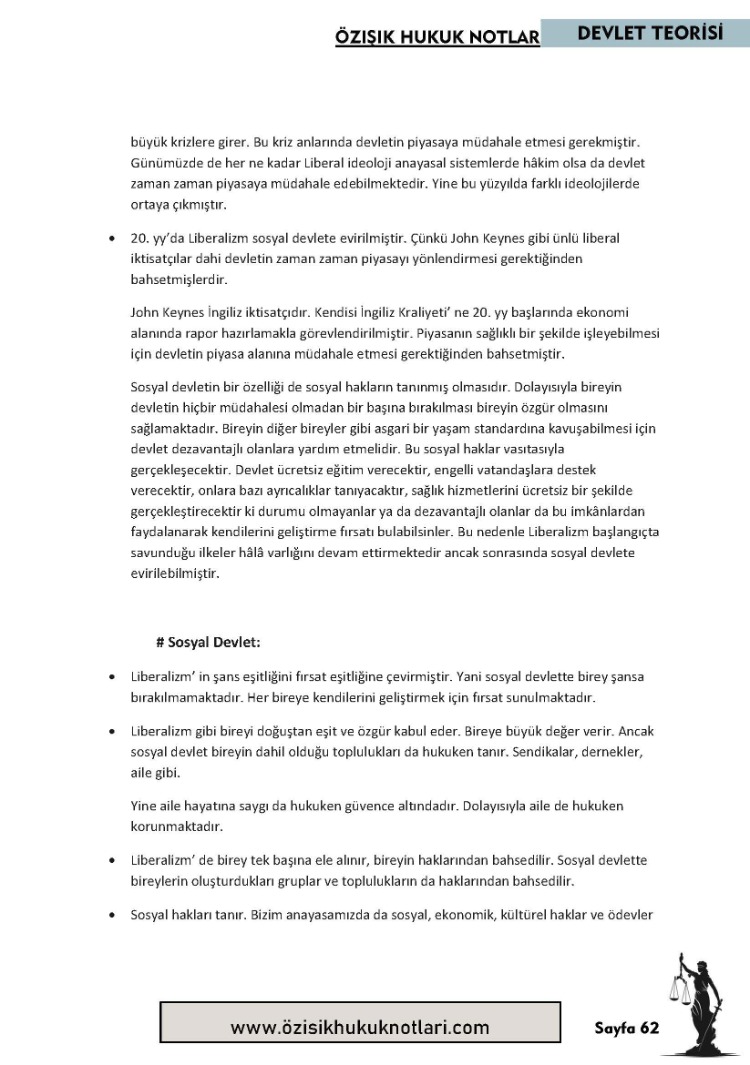 DEVLET TEORİSİ VİZE-FİNAL (TEK) DÖNEM