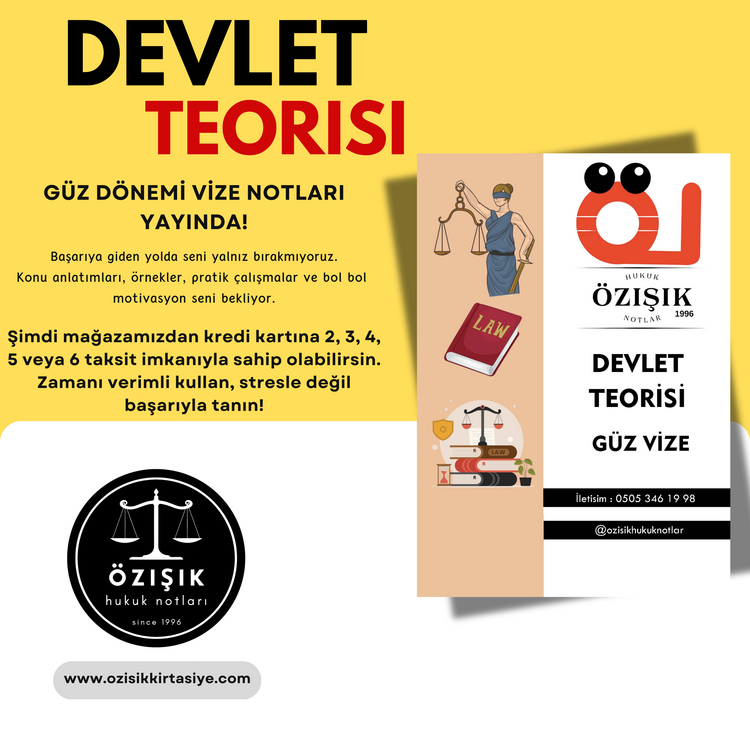 DEVLET TEORİSİ VİZE-FİNAL (TEK) DÖNEM