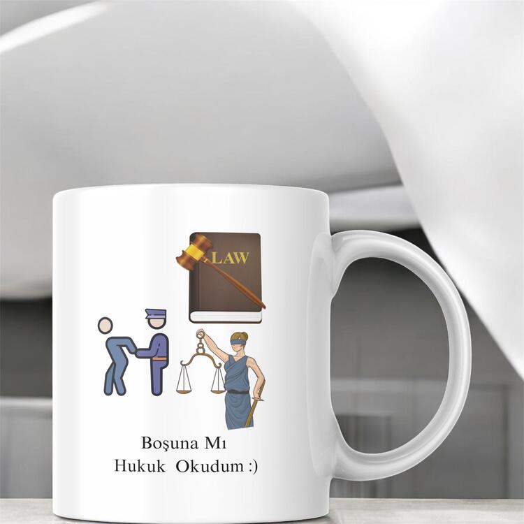 (BOŞUNA MI HUKUK OKUDUM)-KUPA BARDAK Geleceğin Hukukçularına Özel !