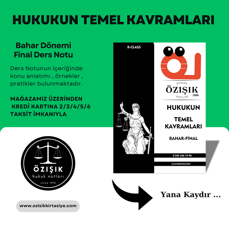 HUKUK BAŞLANGICI / FİNAL / BAHAR DÖNEMİ