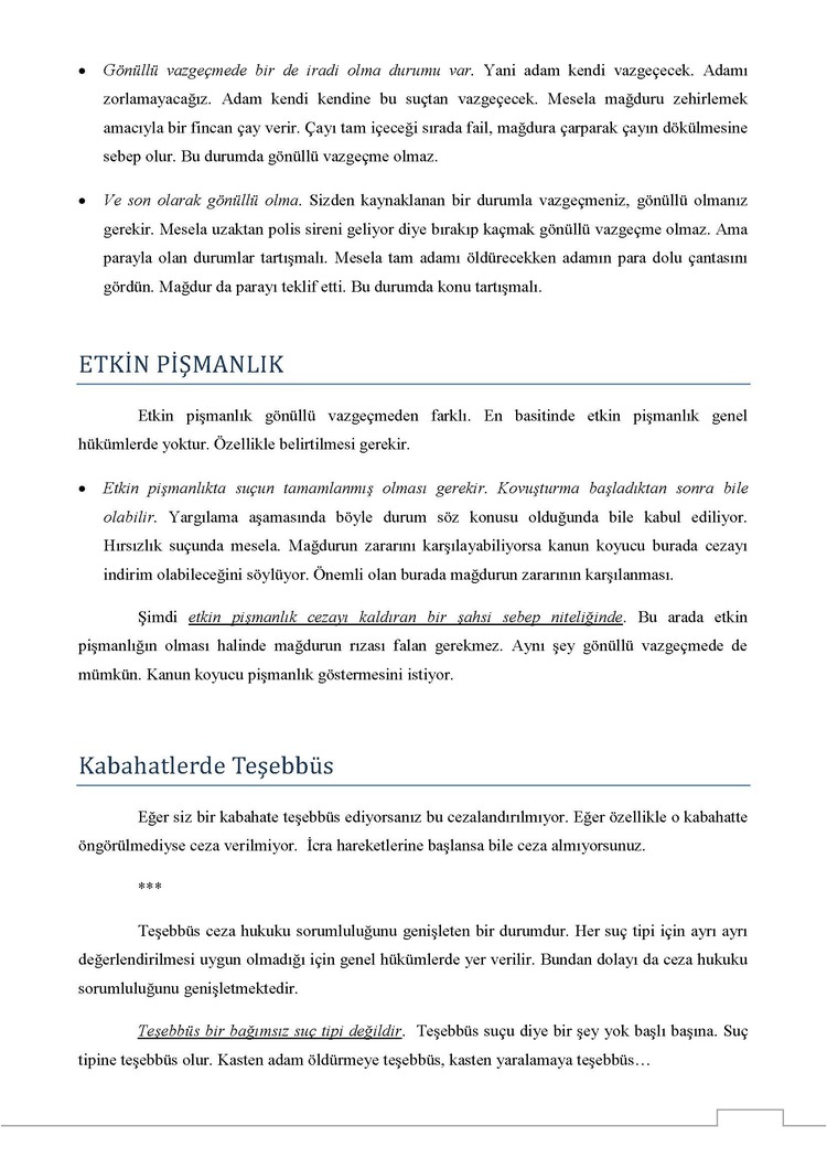 CEZA ( GENEL ) HUKUKU / FİNAL / BAHAR DÖNEMİ.(B).CLASS