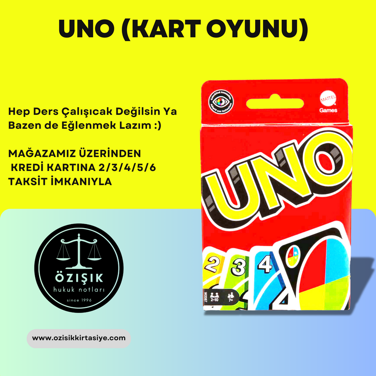 UNO OYUN KARTLARI