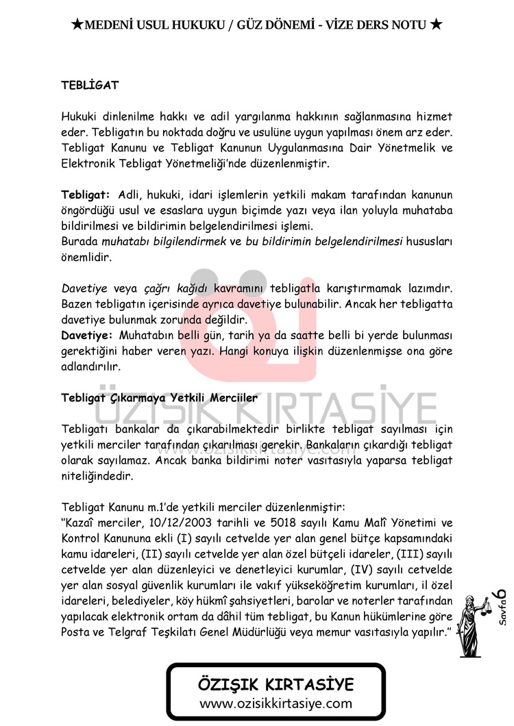 MEDENİ USUL HUKUKU-GÜZ DÖNEMİ.(VİZE)