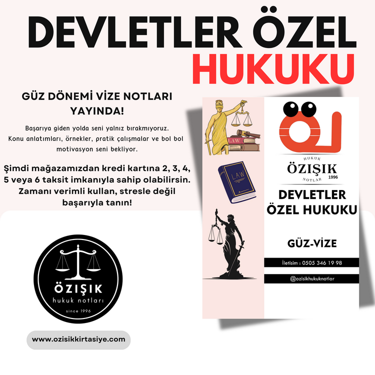 DEVLETLER ÖZEL HUKUKU / VİZE / GÜZ DÖNEMİ