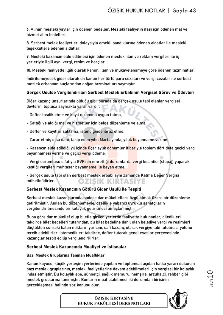 VERGİ HUKUKU / FİNAL / BAHAR DÖNEMİ.(B).CLASS