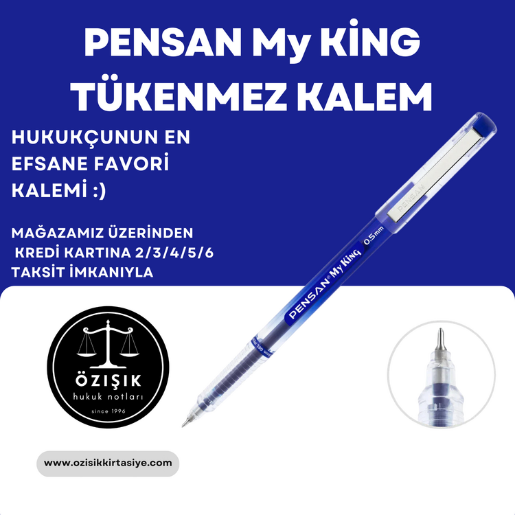PENSAN TÜKENMEZ KALEM 0.5 (MAVİ)