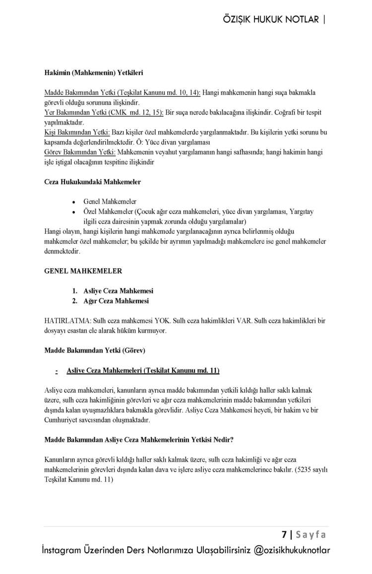 CEZA USUL HUKUKU /FİNAL/(BAHAR)-(A)-CLASS