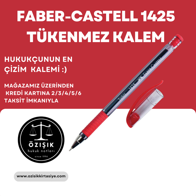 FABER-CASTELL 1425 (KIRMIZI)