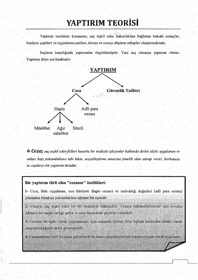 CEZA ( GENEL ) HUKUKU / FİNAL / BAHAR DÖNEMİ.(B).CLASS
