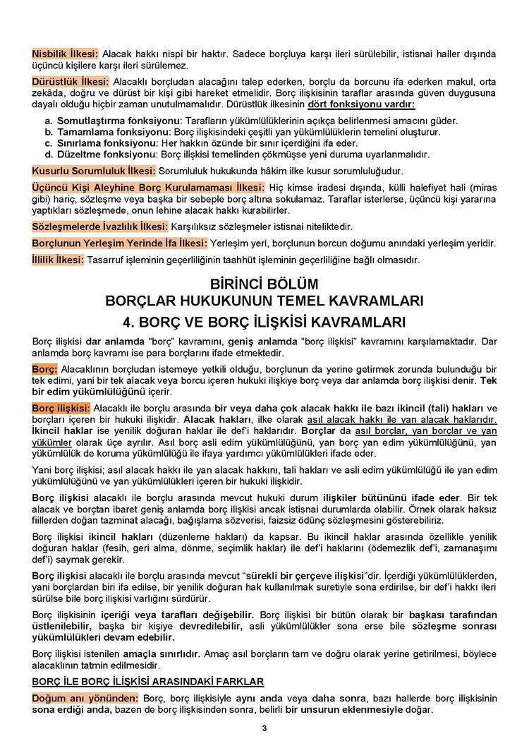 FİKRET - EREN BORÇLAR GENEL HUKUKU KİTAP ÖZETİ 