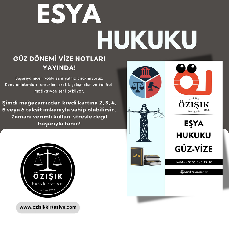 EŞYA HUKUKU / VİZE / GÜZ DÖNEMİ.(B).CLASS