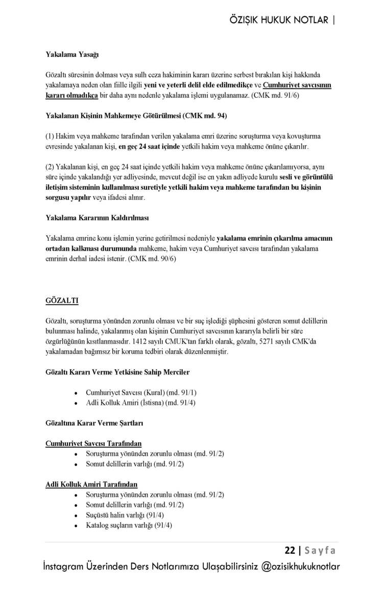 CEZA USUL HUKUKU /FİNAL/(BAHAR)-(A)-CLASS