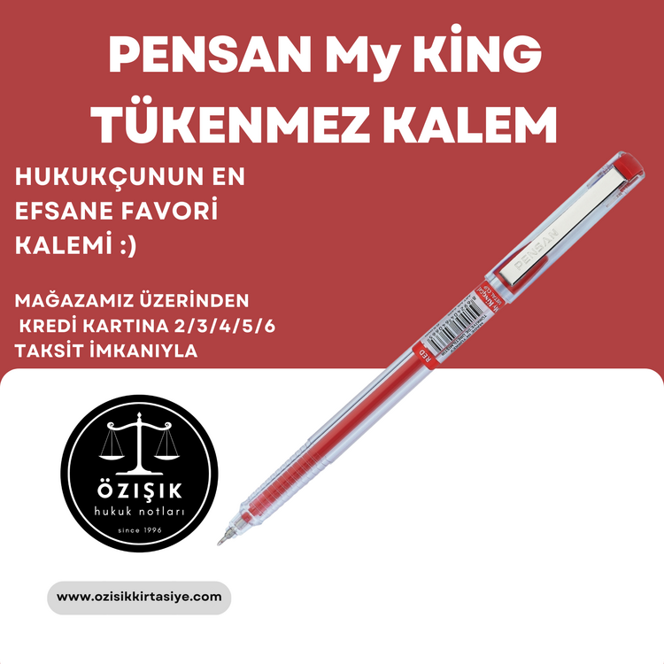 PENSAN TÜKENMEZ KALEM 0.5 (KIRMIZI)