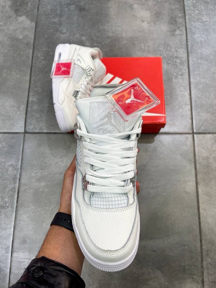 Jordan Retro 4 White Silver(40-45)