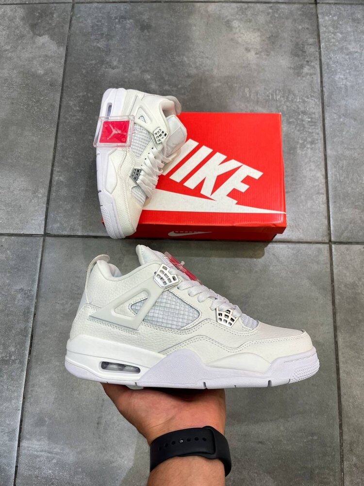Jordan Retro 4 White Silver(40-45)