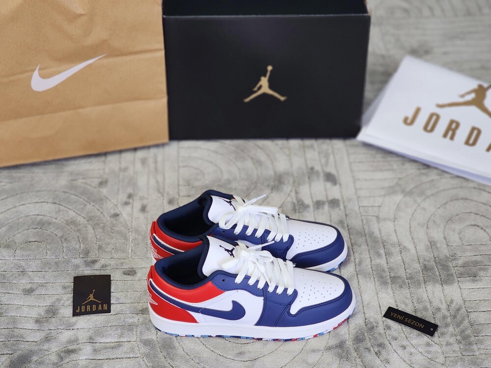 Jordan 1 Low Renkli Taban (36-44)