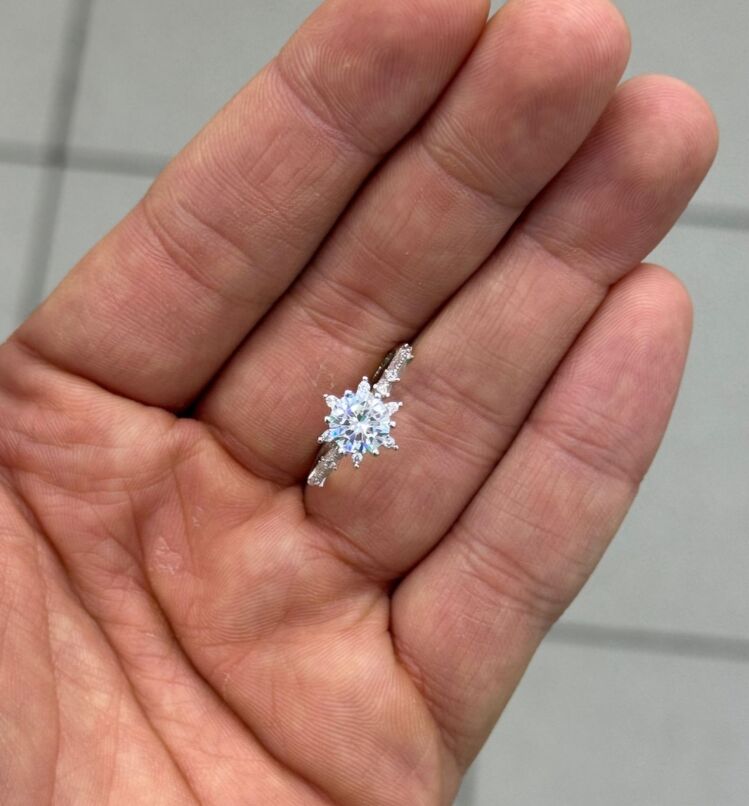 gümüş prenses Yüzük silver 