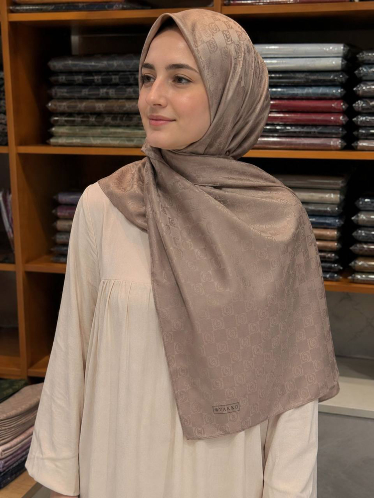 Aker Desenli Vizon Şal