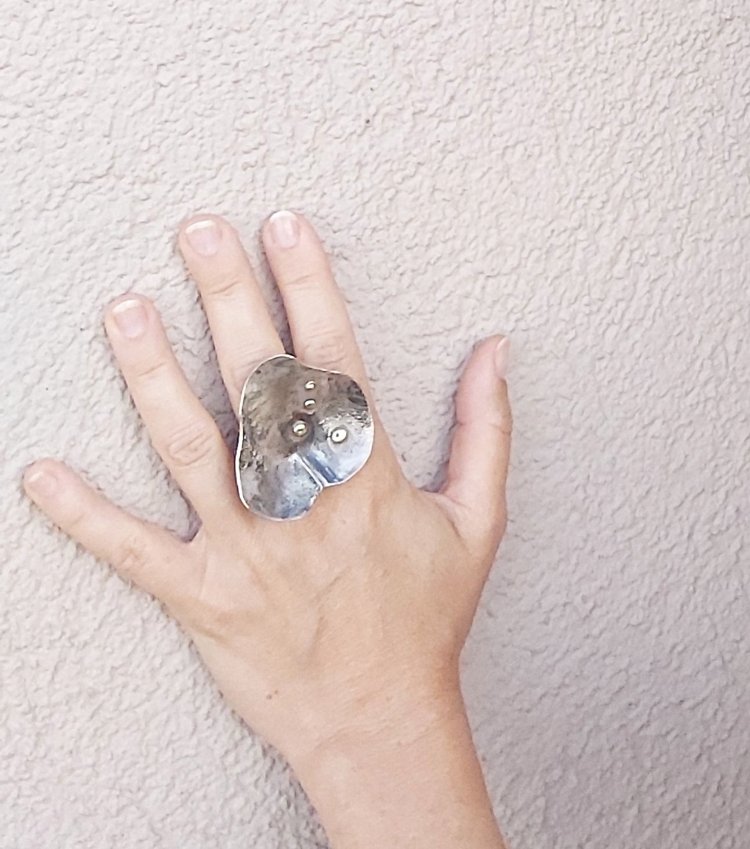 Parmağımda Tomurcuklar Gümüş Yüzük - İri 2