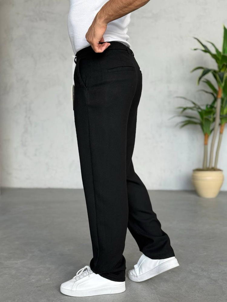 Yün Pamuk Baggy Kalıp Pantolon