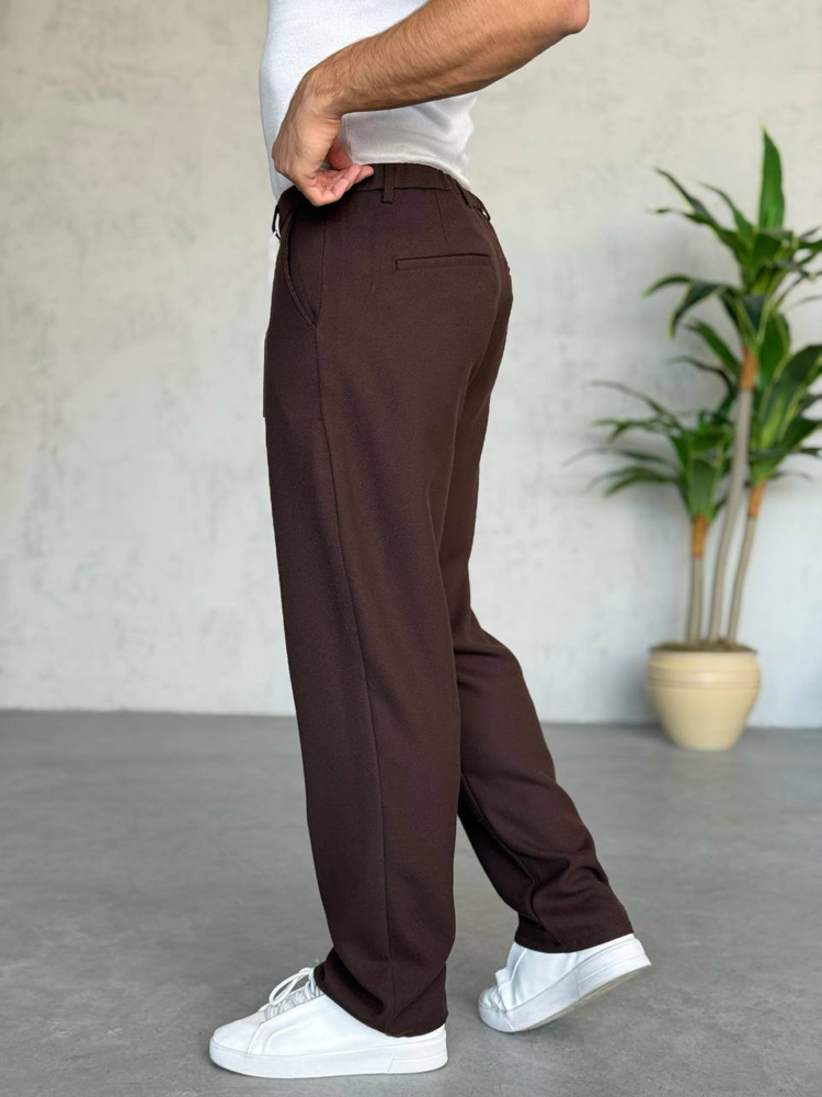 Yün Pamuk Baggy Kalıp Pantolon