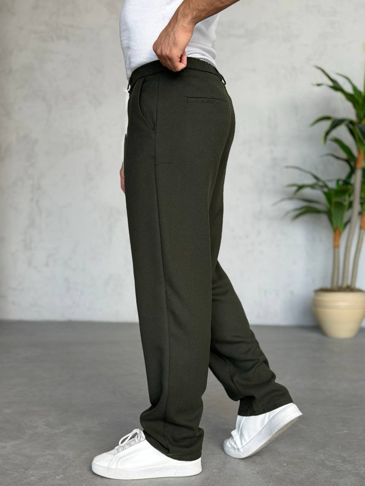 Yün Pamuk Baggy Kalıp Pantolon