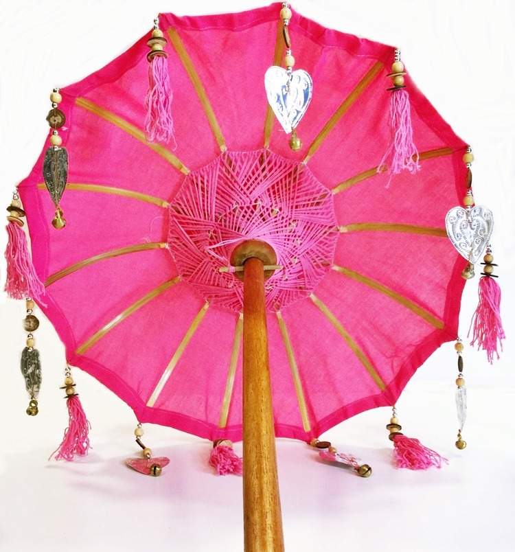 PRODİVA DEKORATİF BALİ ŞEMSİYESİ 90 CM PEMBE