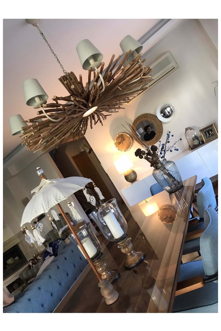 PRODİVA DEKORATİF BALİ ŞEMSİYESİ 80 CM BEYAZ