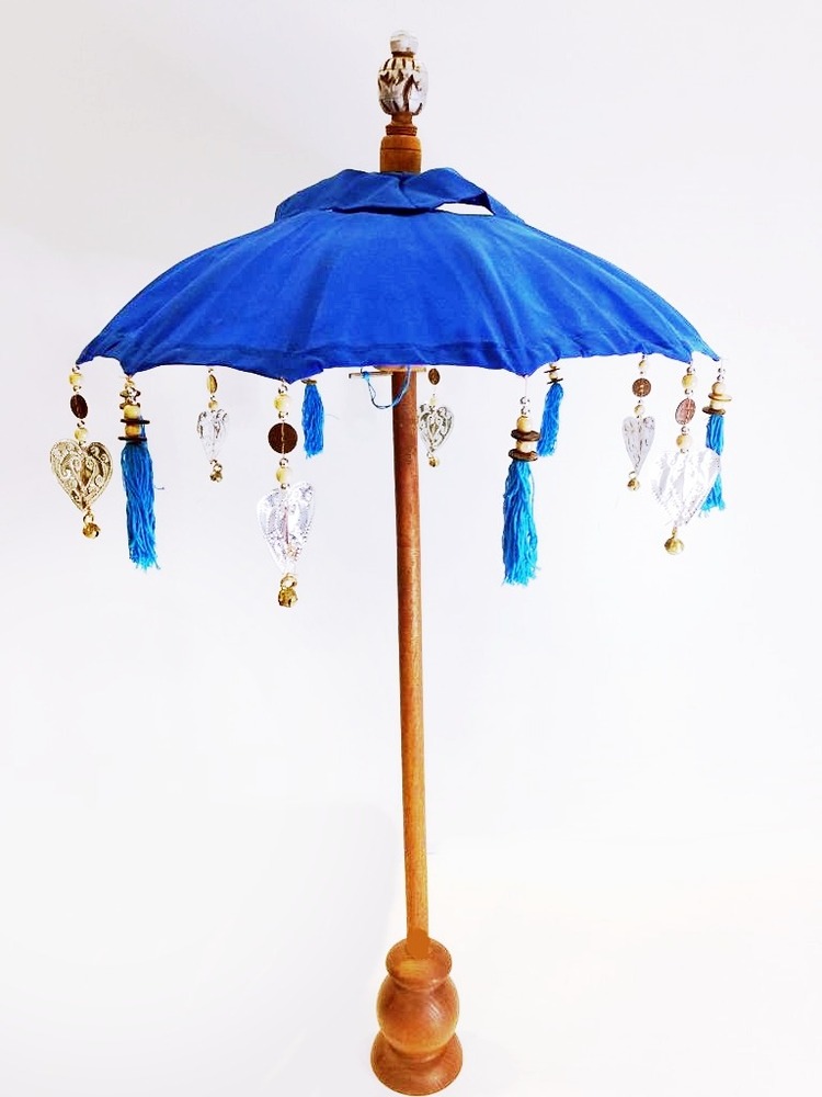 PRODİVA DEKORATİF BALİ ŞEMSİYESİ 90 CM MAVİ