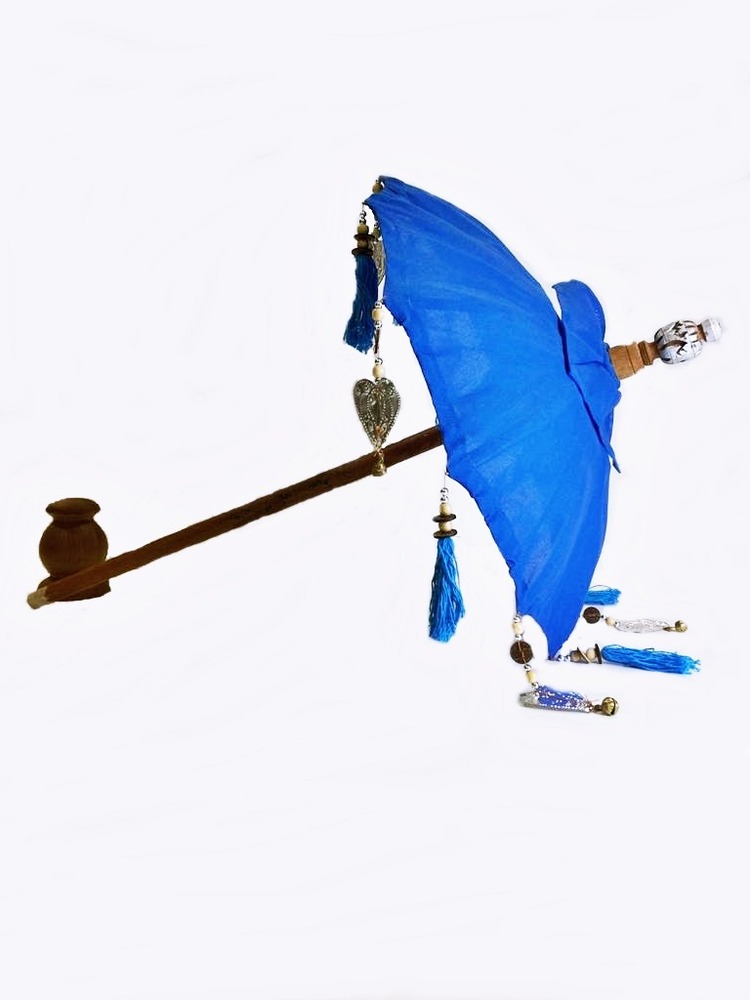 PRODİVA DEKORATİF BALİ ŞEMSİYESİ 90 CM MAVİ