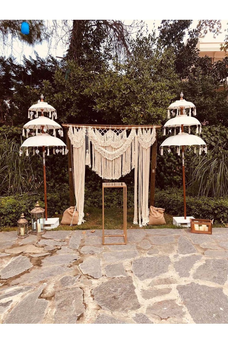 PRODİVA DEKORATİF 3 KATLI BALİ BAHÇE ŞEMSİYESİ