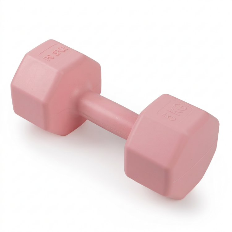 2 Adet 5 KG Pembe Dambıl Seti – 10 KG Toplam Ağırlık, Fitness ve Güç Antrenmanı