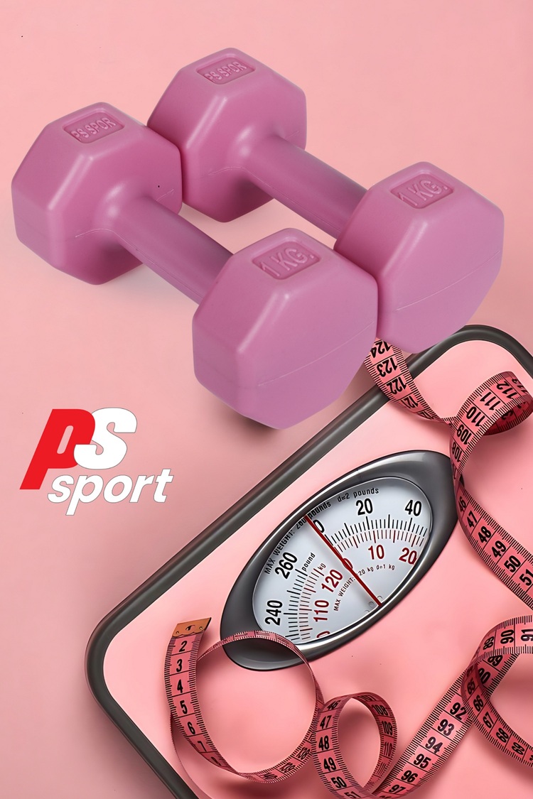 PSSPOR 3 Set Pembe Renk Dambıl Set + Stand ( 2 Adet 1KG - 2KG - 3KG + Stand )