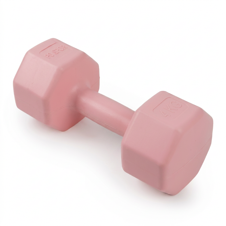 2 Adet 4 KG Pembe Dambıl Seti – 8 KG Toplam Ağırlık, Fitness ve Evde Egzersiz