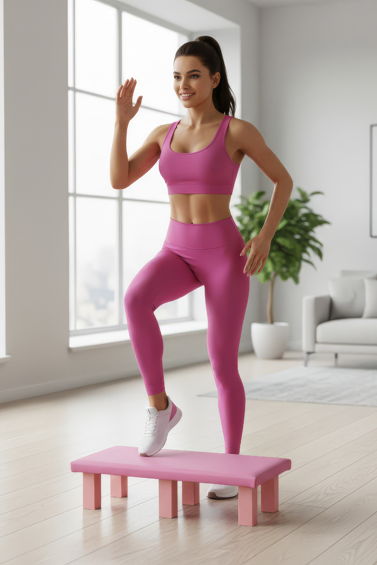 SPOR EVİNİZDE STEP TAHTASI PİLATES TAHTASI (12 CM YÜKSEKLİK)
