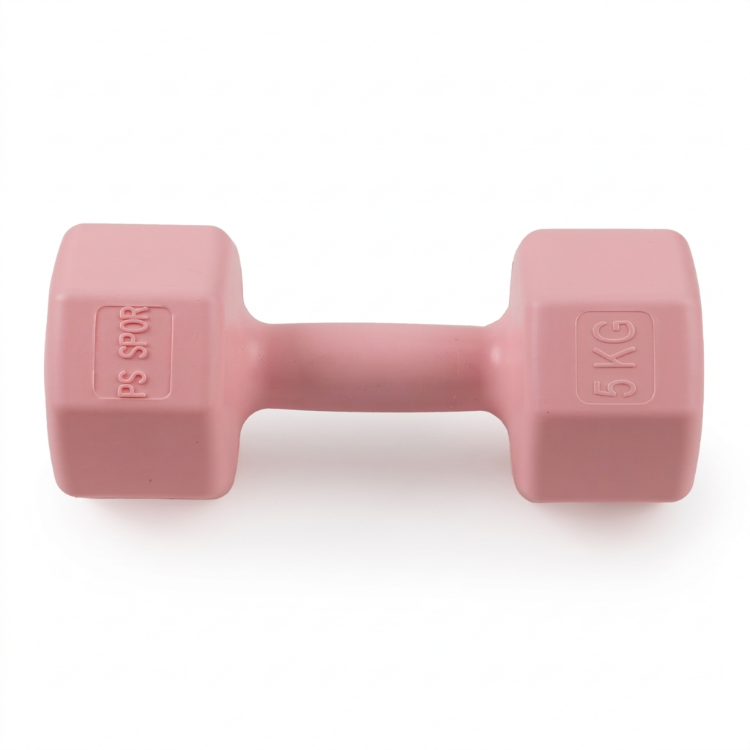 2 Adet 5 KG Pembe Dambıl Seti – 10 KG Toplam Ağırlık, Fitness ve Güç Antrenmanı