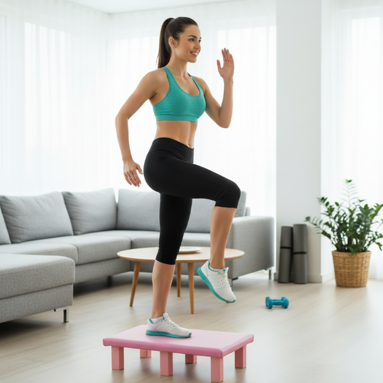 SPOR EVİNİZDE STEP TAHTASI PİLATES TAHTASI (12 CM YÜKSEKLİK)