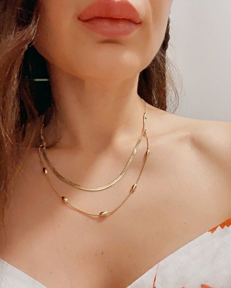 İkili Gold kolye 