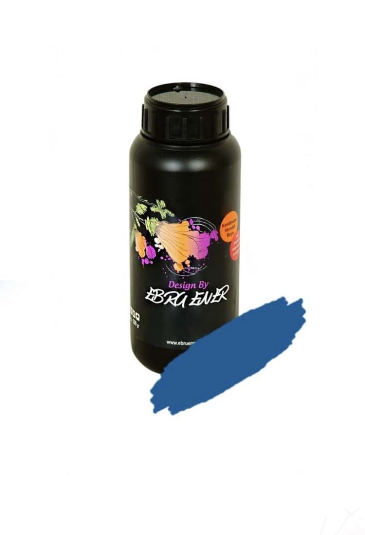 Ebru Ener Anka Islak zemin boyası Ebru Mavi (500 gr)