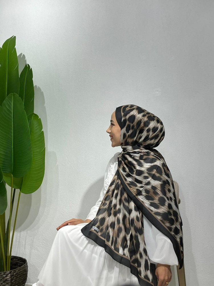LEOPAR DESENLİ SOFT PAMUK ŞAL