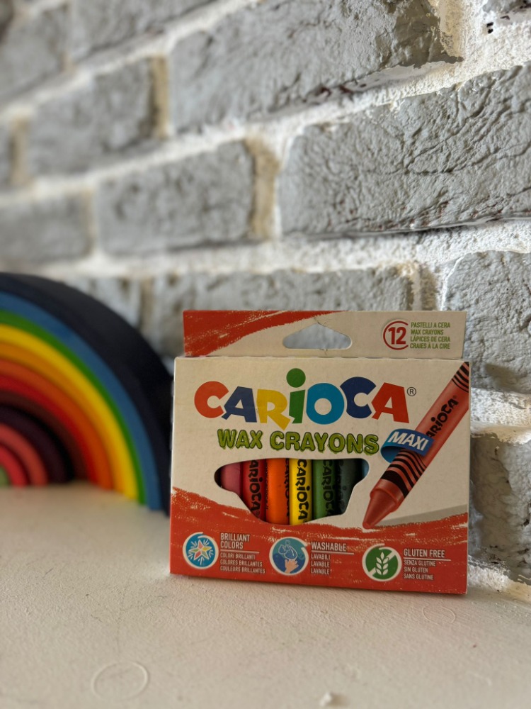 Carioca Wax Crayons Maxi – 12’li