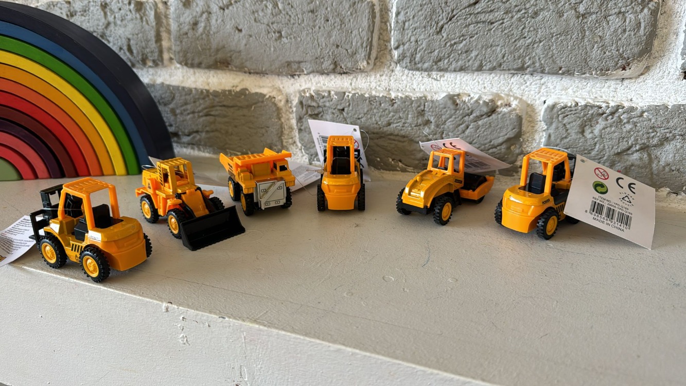 Mini İnşaat Araçları – 6’lı Oyun Seti
