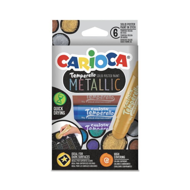 Carioca Temperello Metallic Poster Boya (6 Renk)