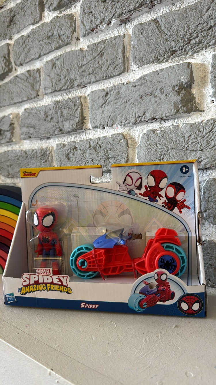 Marvel Spidey & His Amazing Friends – Spidey Figür ve Motor Seti (Hasbro)