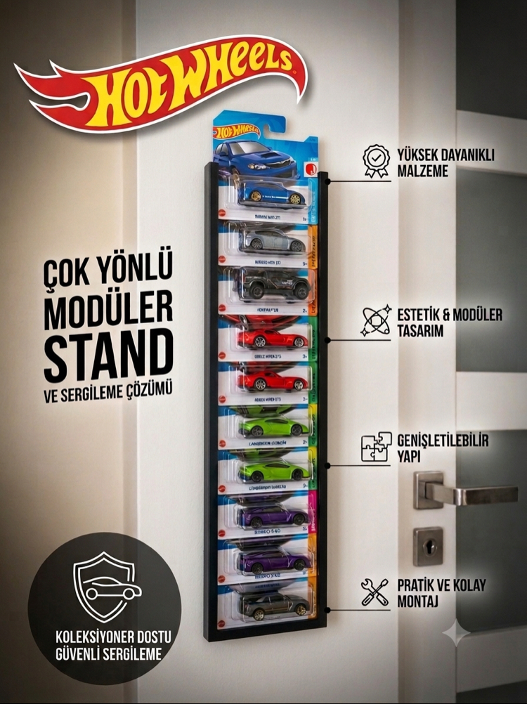 Hotwheels Premium Duvar Standı