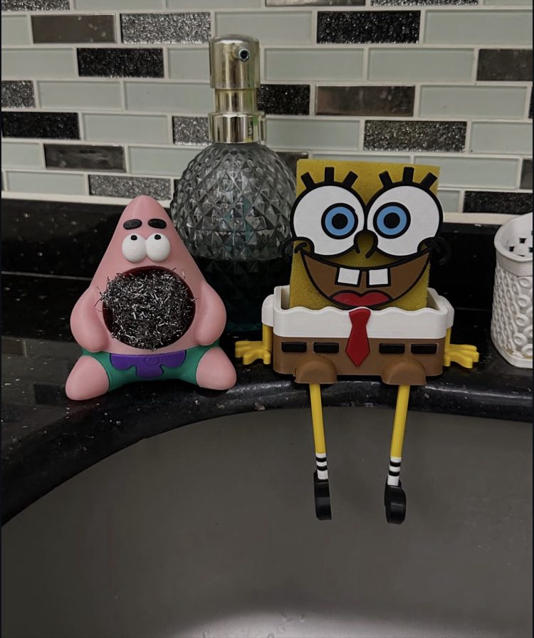 ❌Sponge Bob Mutfak Düzenleyici 3D Baskı❌